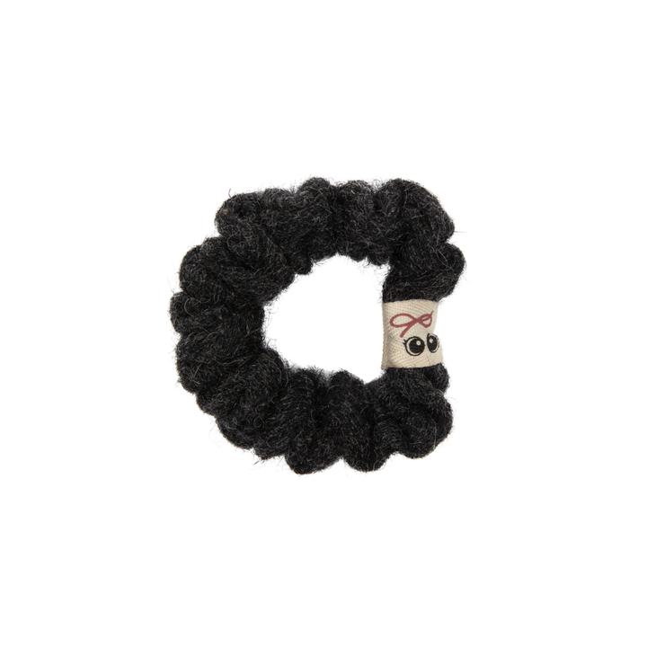 pony brushed wool mini scrunchy