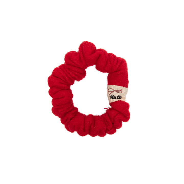 pony brushed wool mini scrunchy