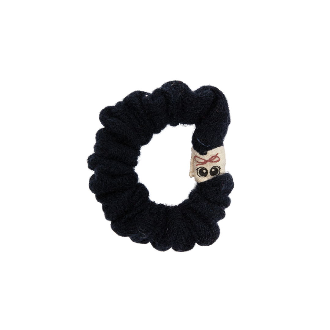 pony brushed wool mini scrunchy