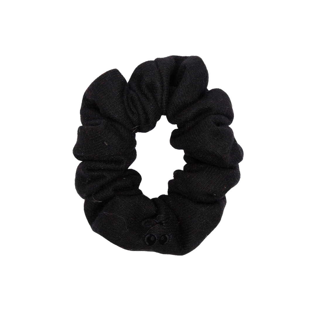 pony brushed wool scrunchie
