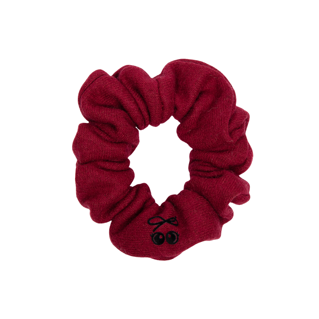 pony brushed wool scrunchie