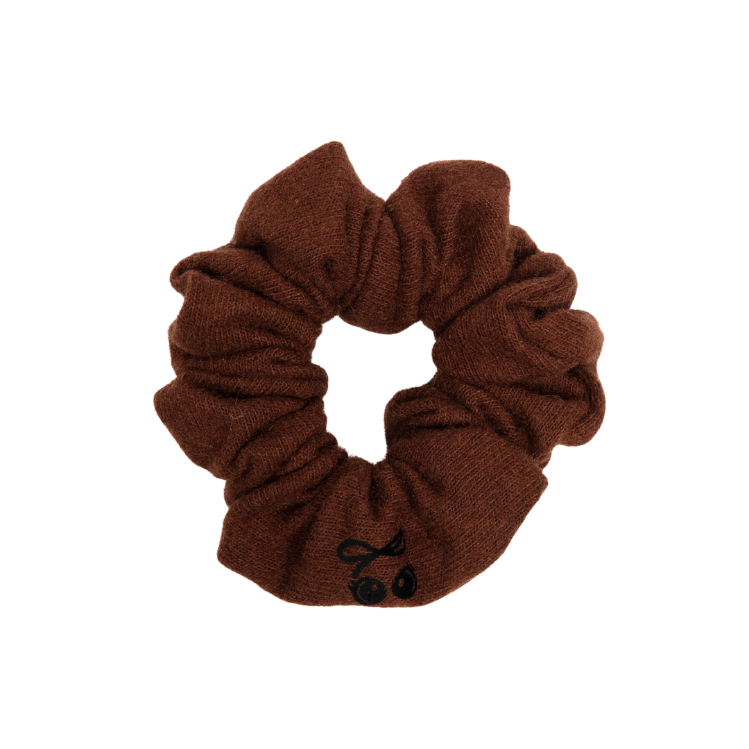 pony brushed wool scrunchie