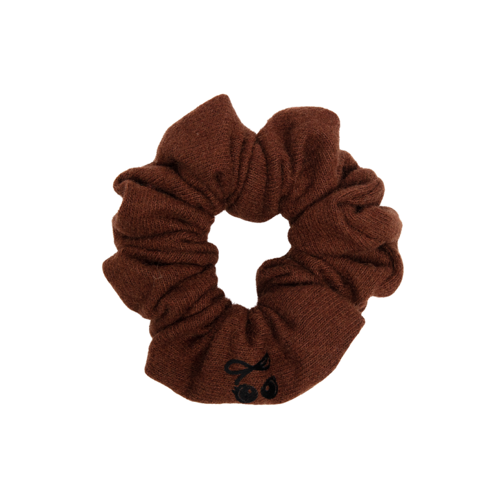 pony brushed wool scrunchie