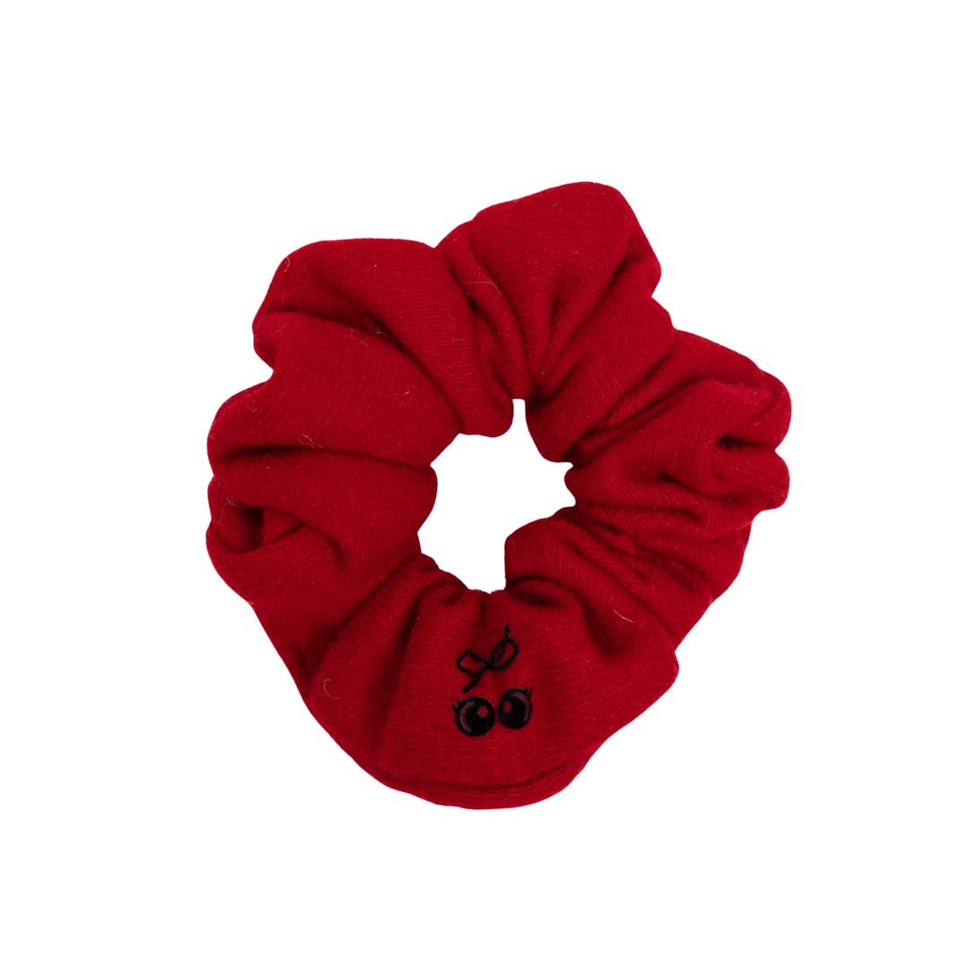 pony brushed wool scrunchie