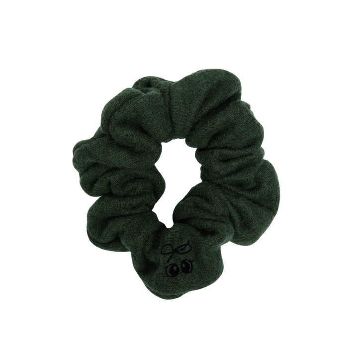 pony brushed wool scrunchie