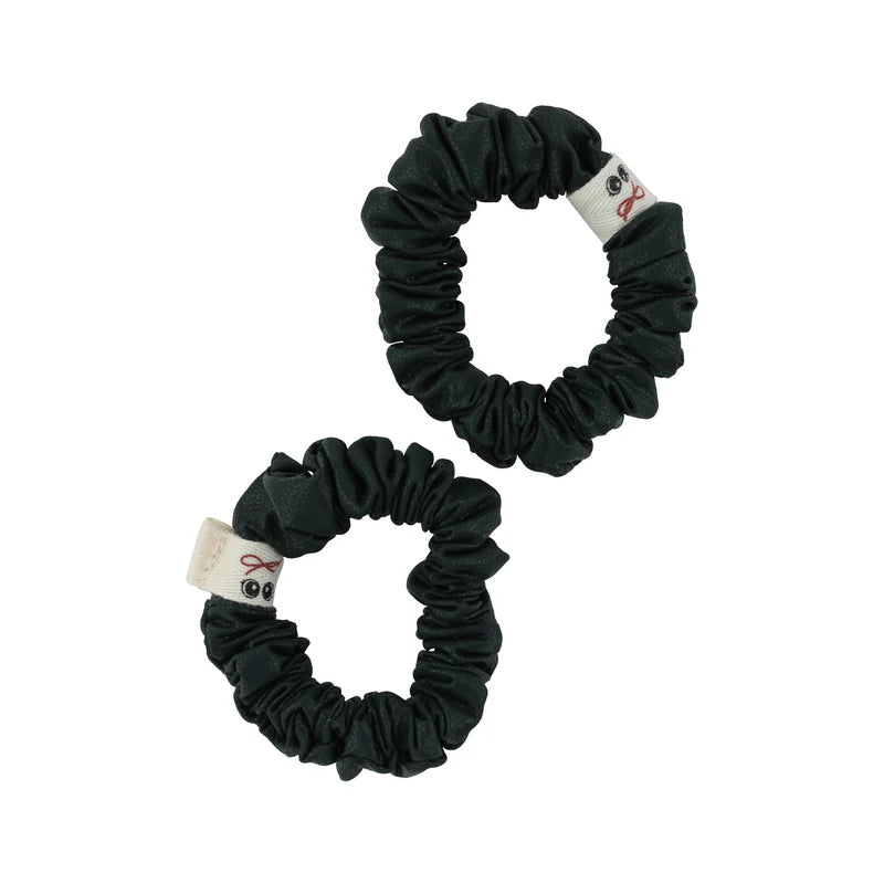 pony classic leather mini scrunchy set