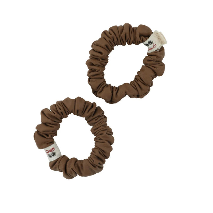 pony classic leather mini scrunchy set