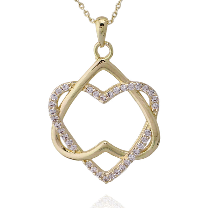 necklace intertwined hearts