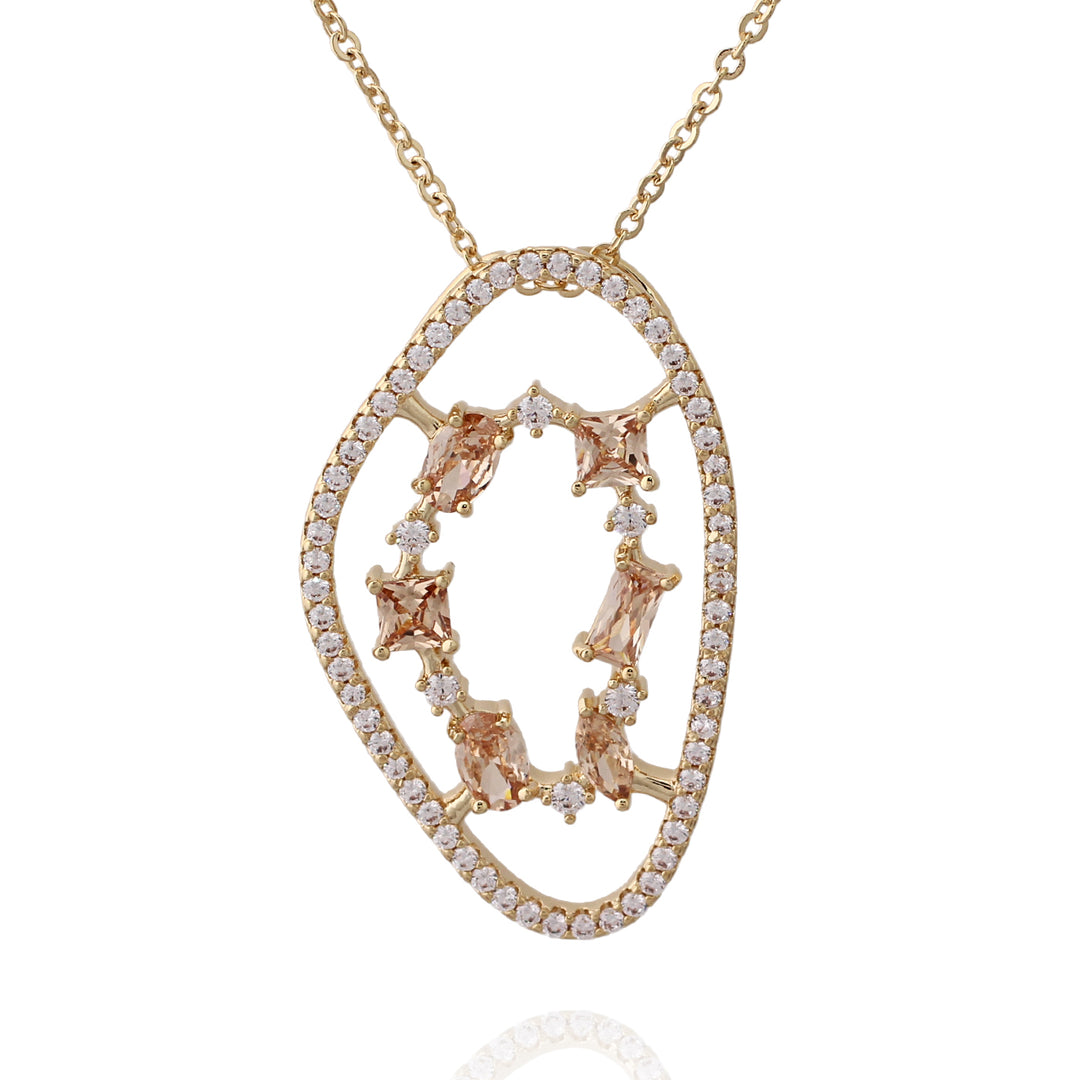 necklace pendant natural stone shape