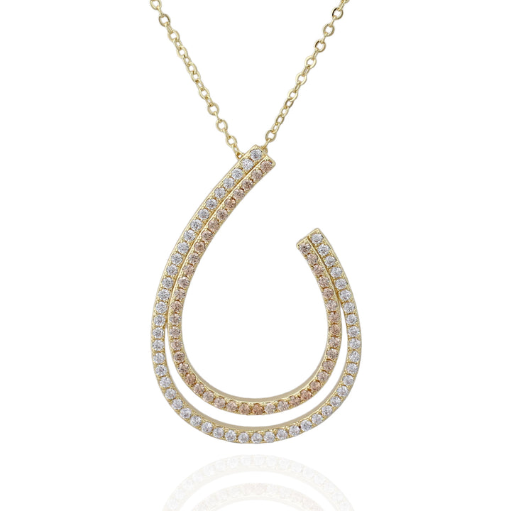 necklace open teardrop
