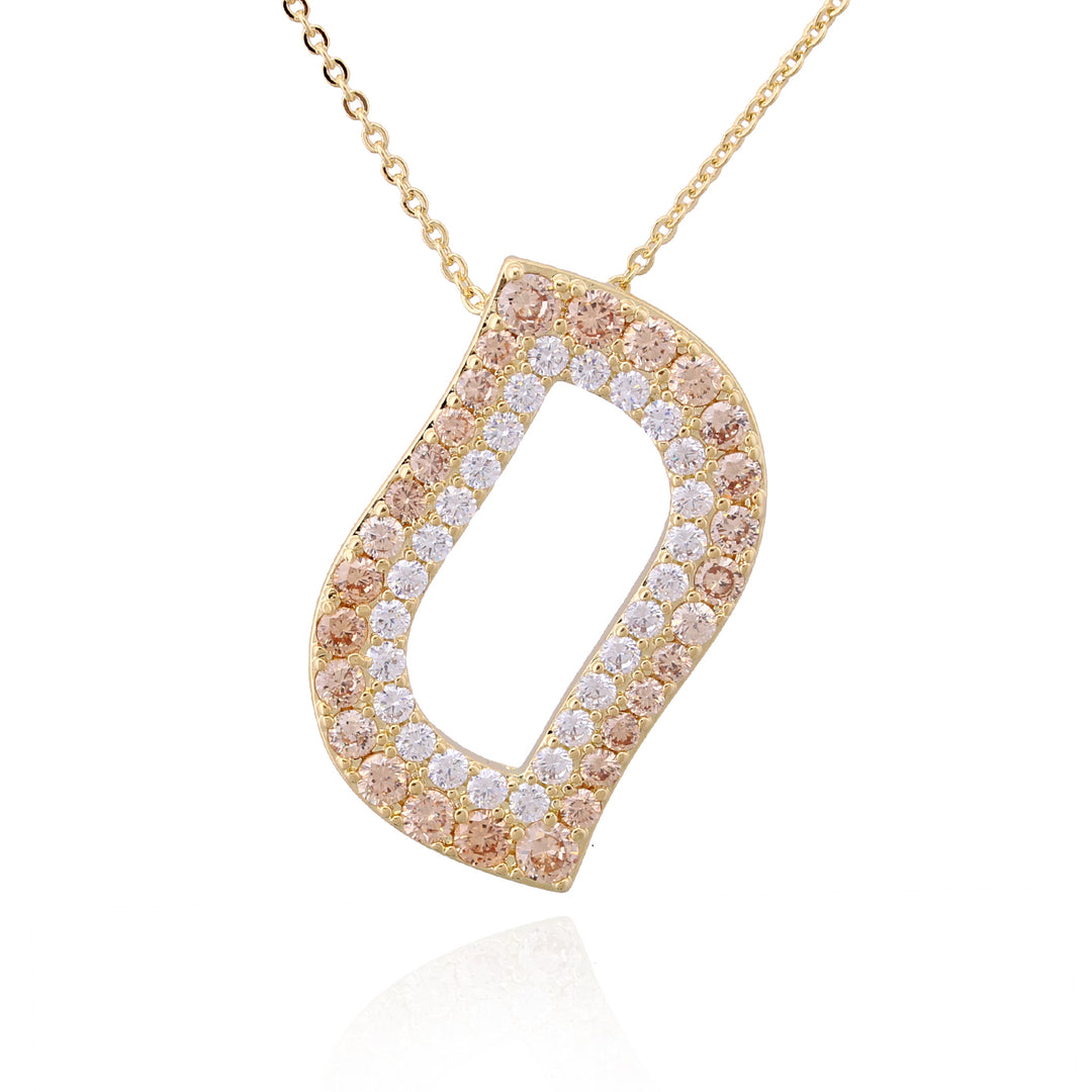 necklace pendant bold squiggle