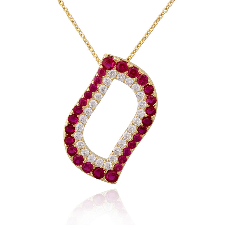 necklace pendant bold squiggle