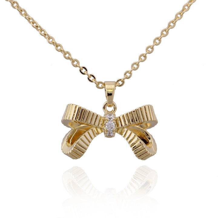 necklace pendant ribbon bow