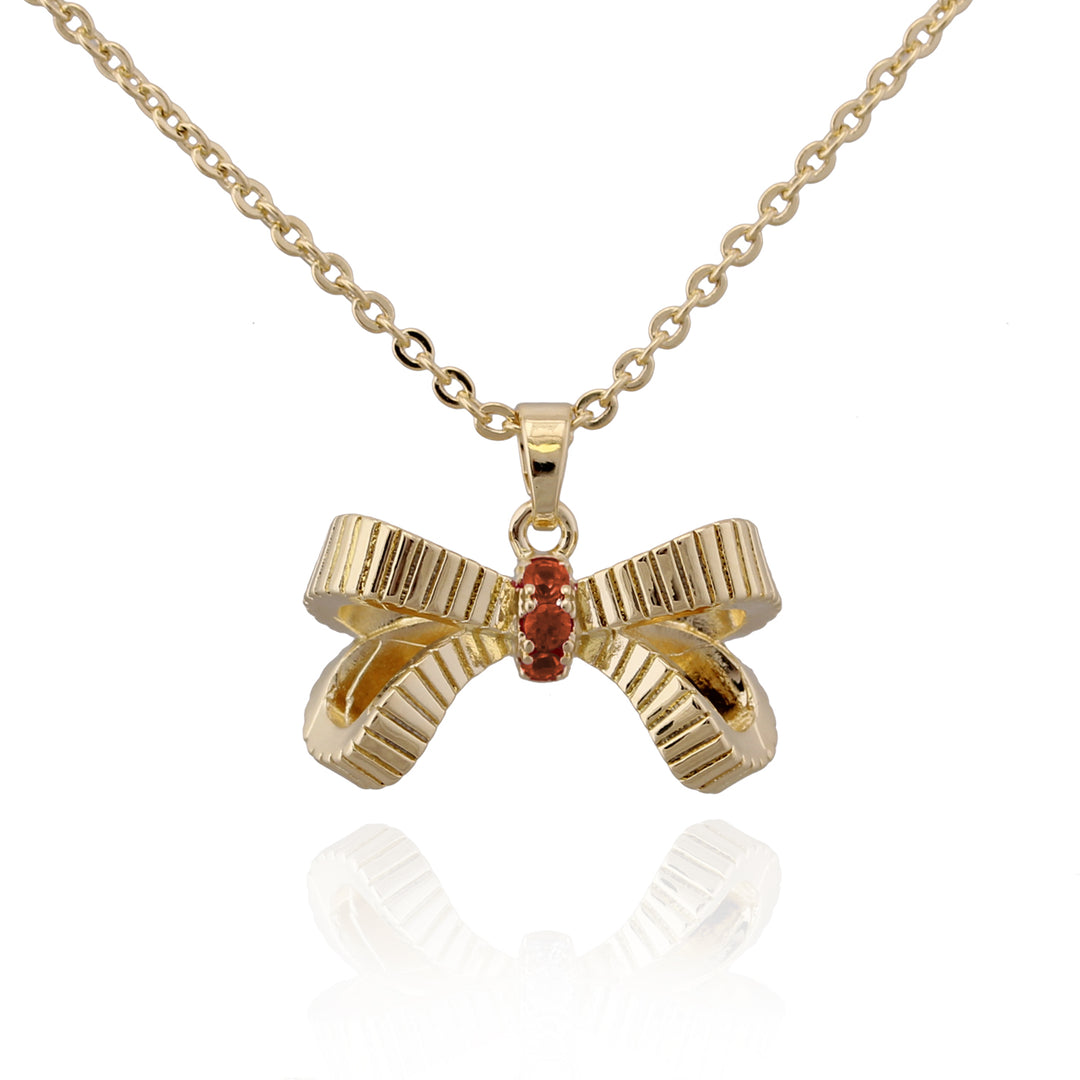 necklace pendant ribbon bow