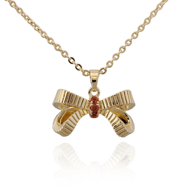 necklace pendant ribbon bow