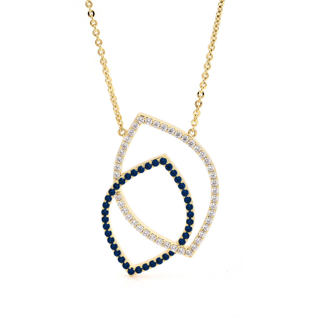necklace linked leaf