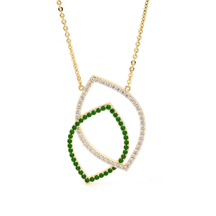 necklace linked leaf