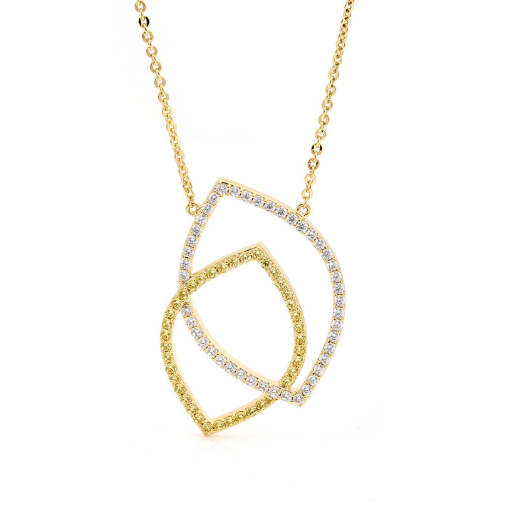 necklace linked leaf