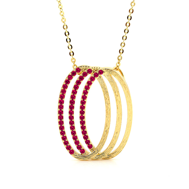 necklace mobius oval