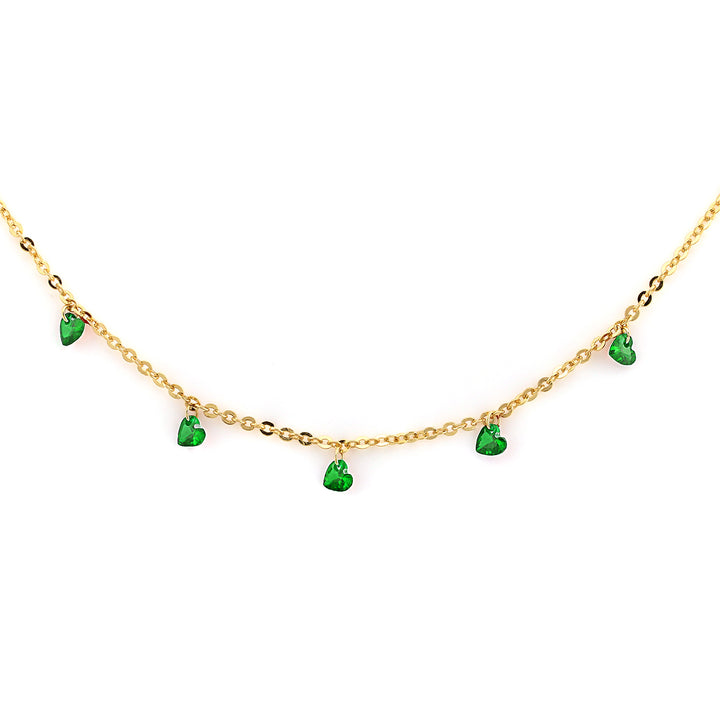 necklace raindrop hearts