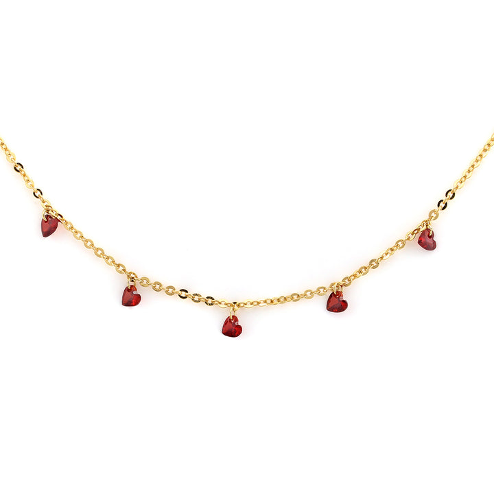 necklace raindrop hearts