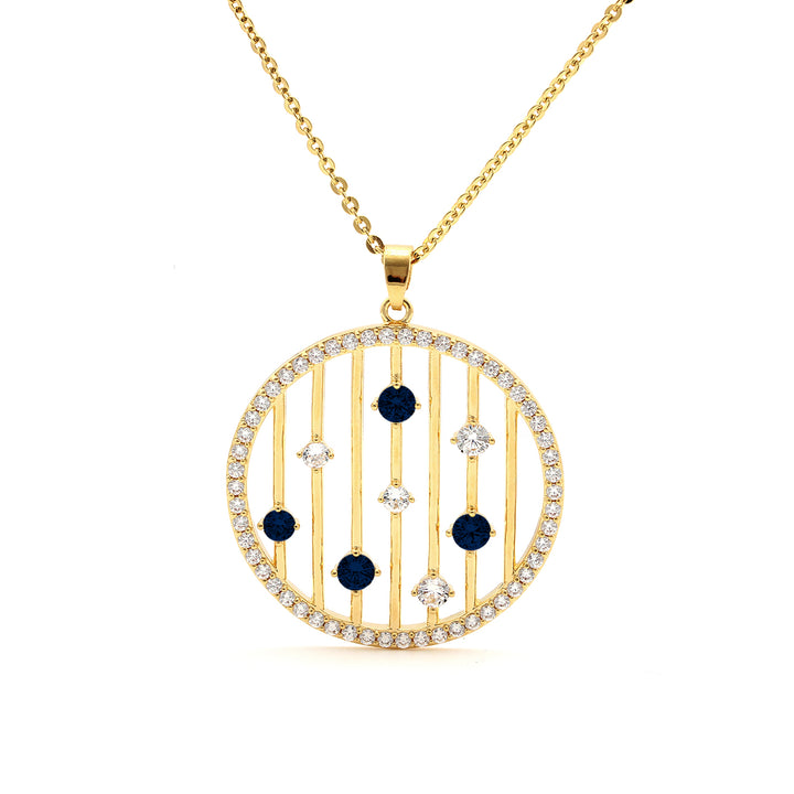 necklace floating stones harp