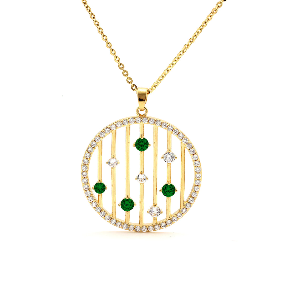 necklace floating stones harp