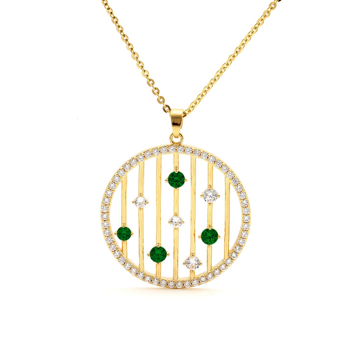 necklace floating stones harp
