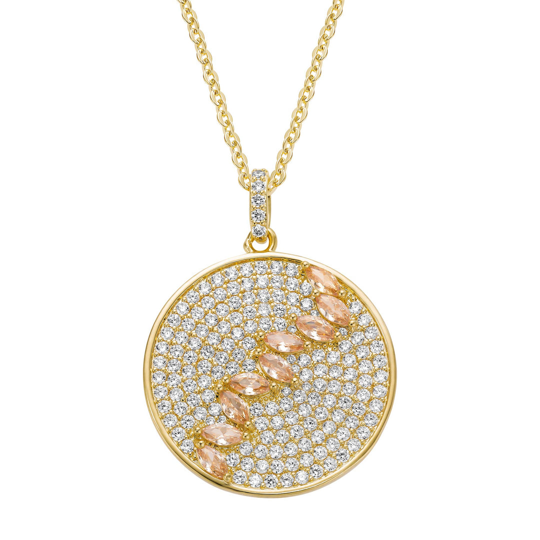 necklace marquise strip circle