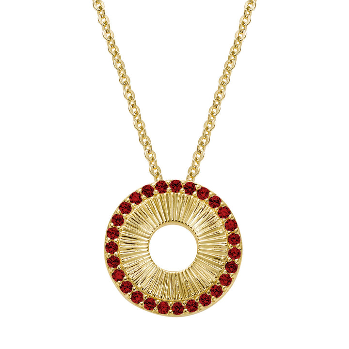 necklace rounded fan