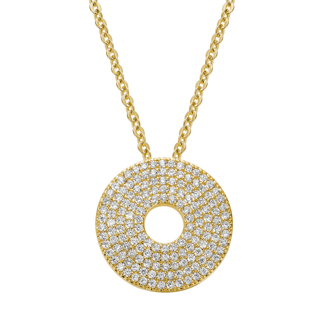 necklace diamond circle