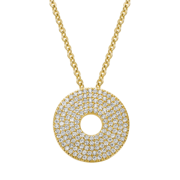 necklace diamond circle