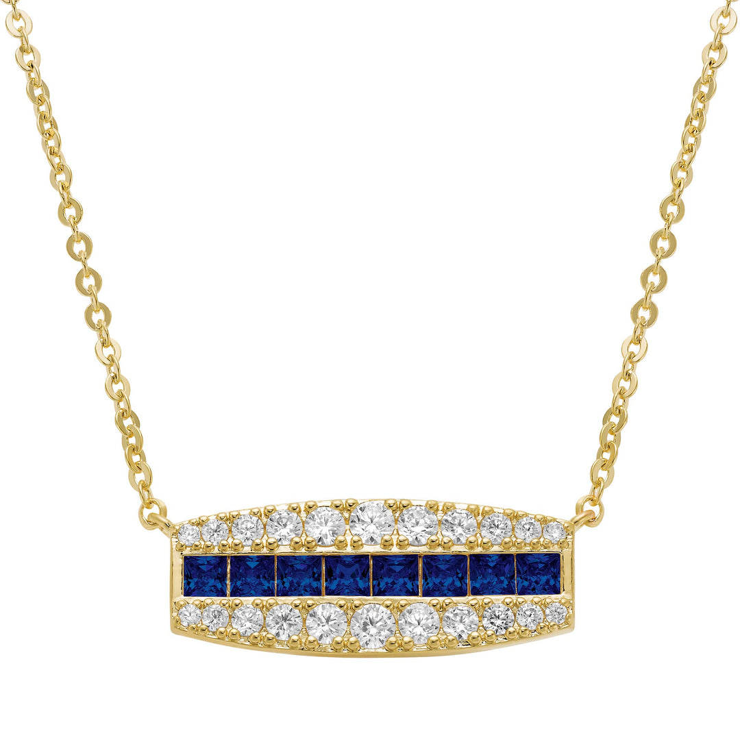 necklace square stones bar