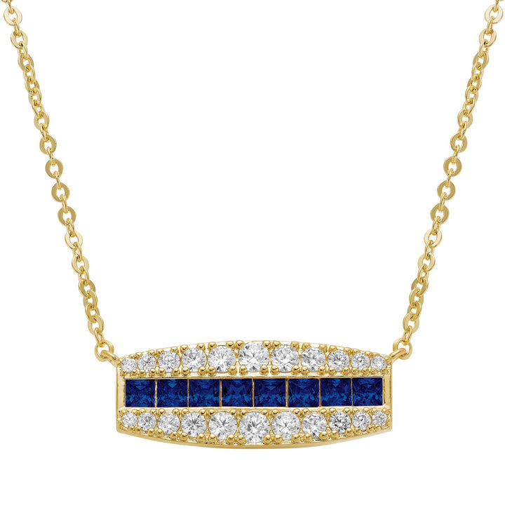 necklace square stones bar