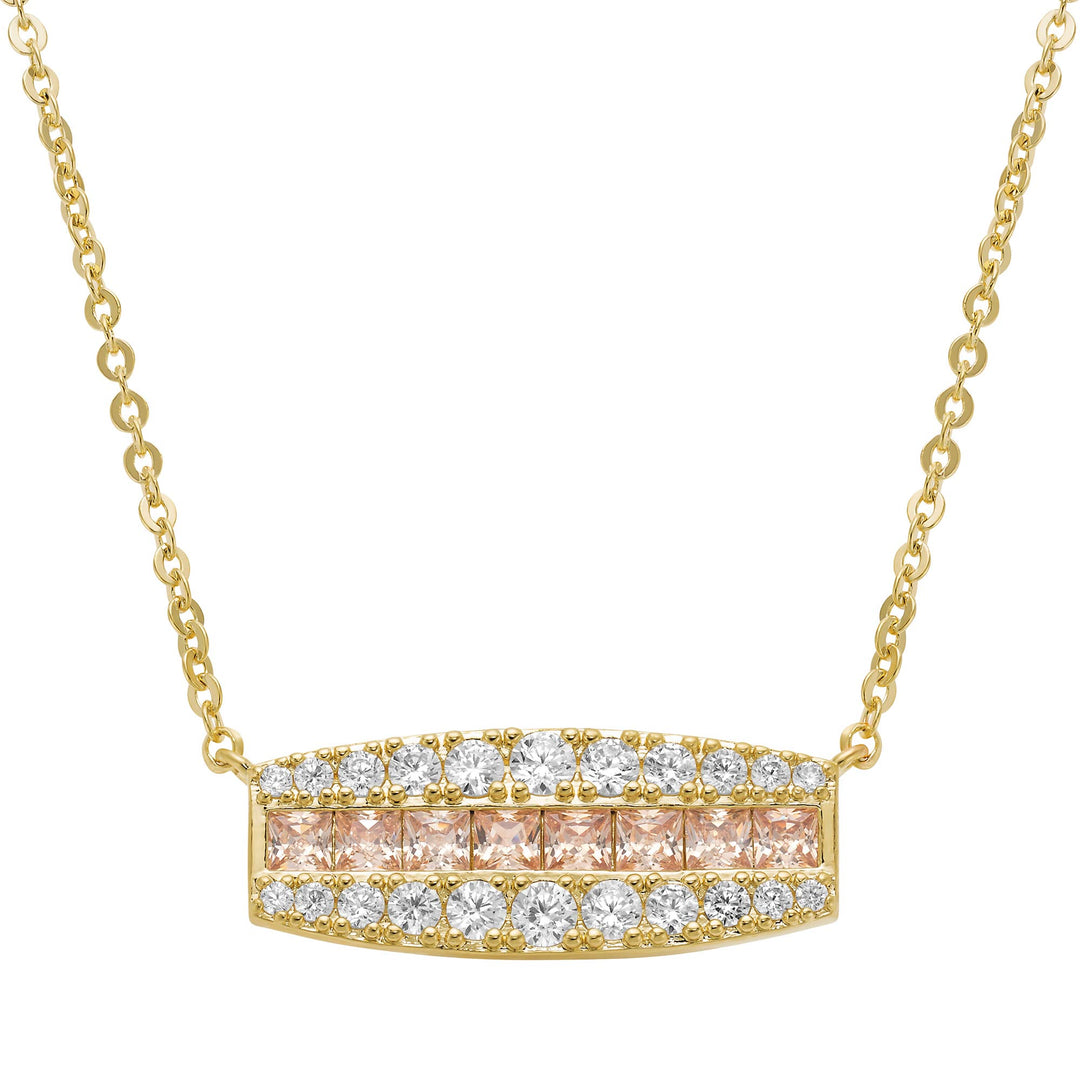 necklace square stones bar