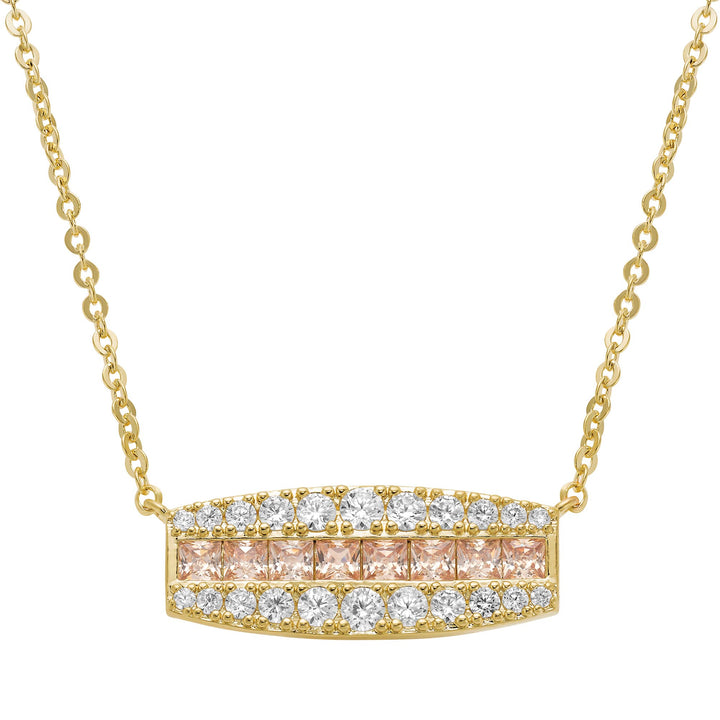 necklace square stones bar