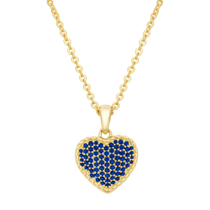 necklace inward puffed heart