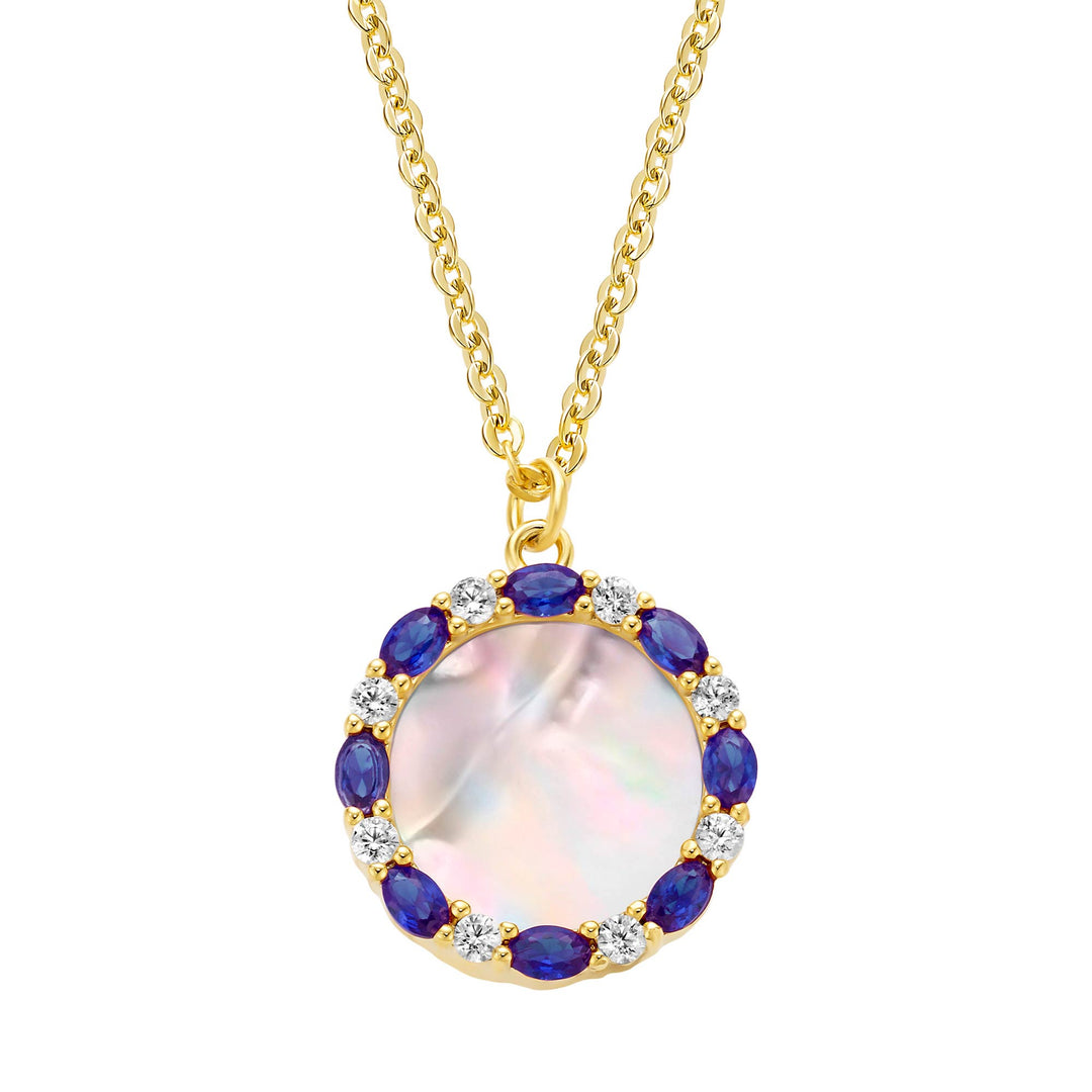 necklace oval stones outline  mop