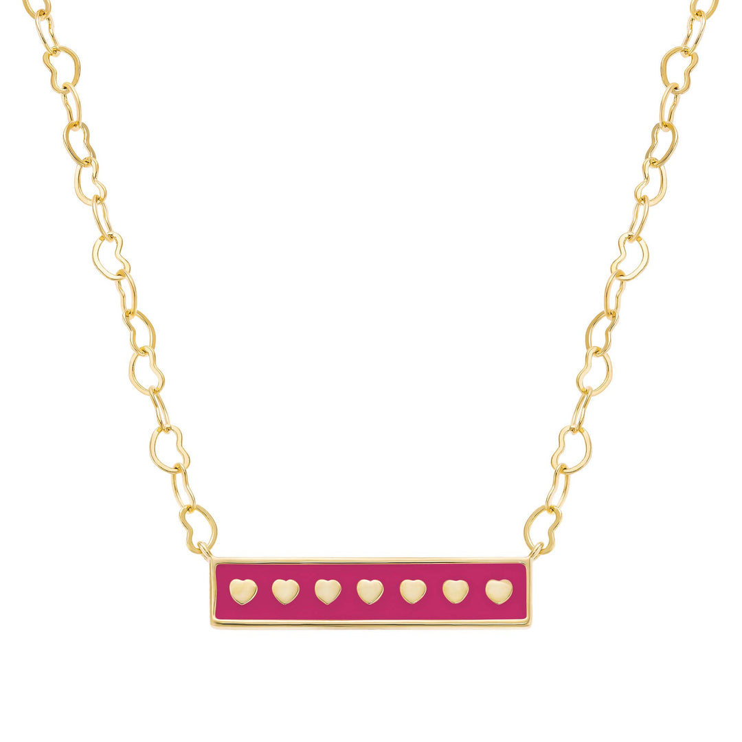 necklace enamel bar