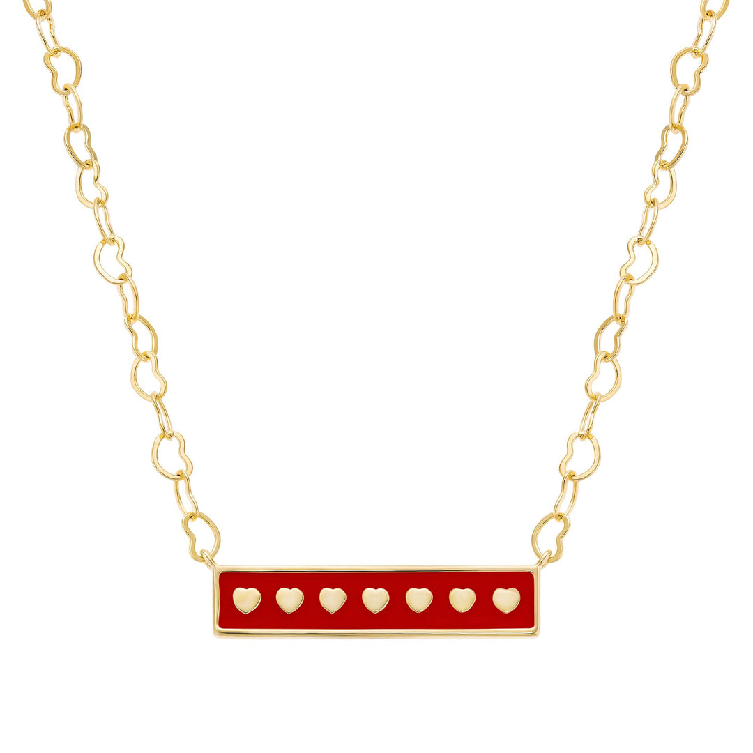 necklace enamel bar