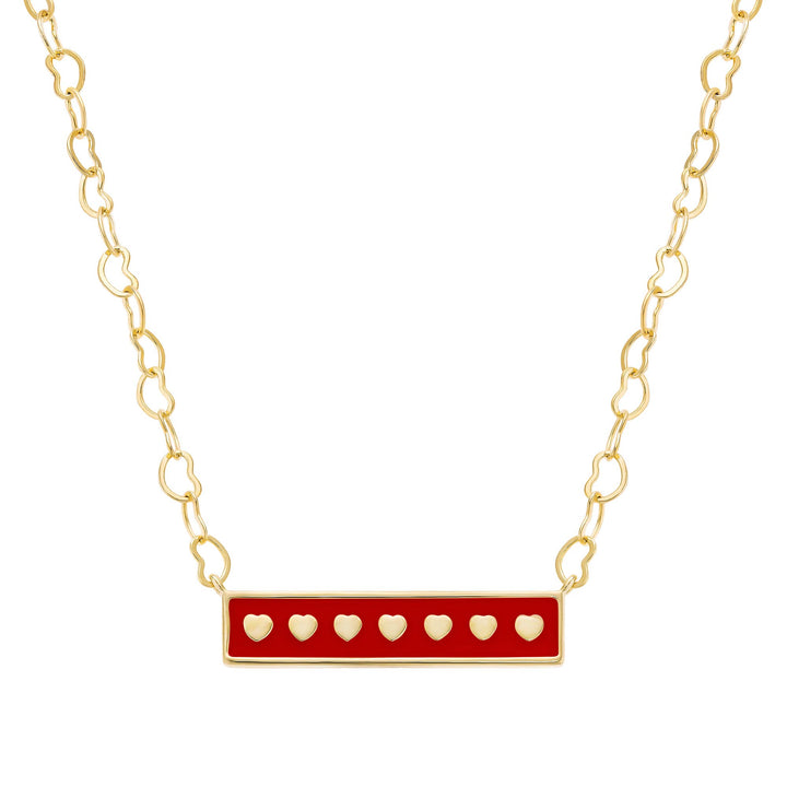 necklace enamel bar