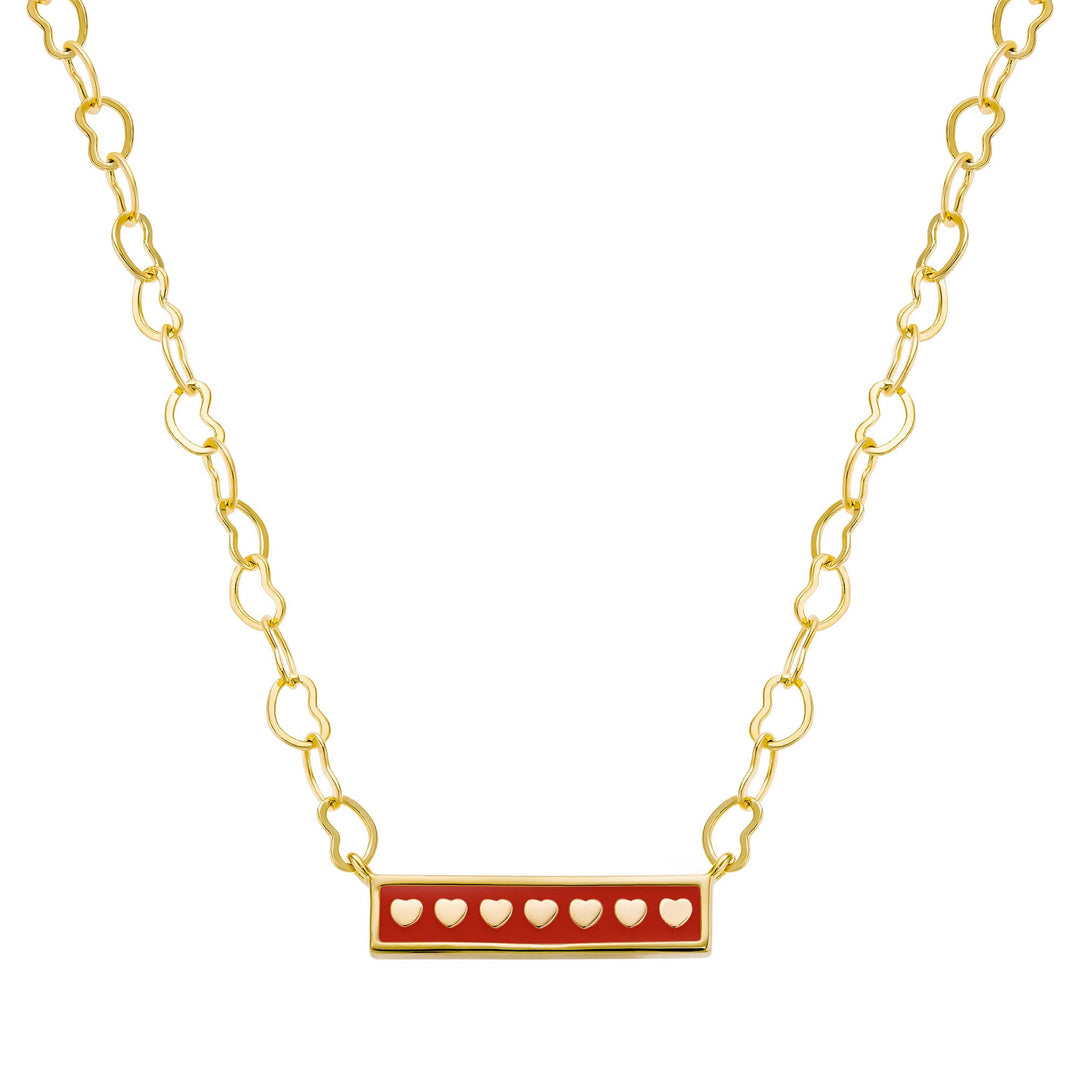 necklace enamel bar