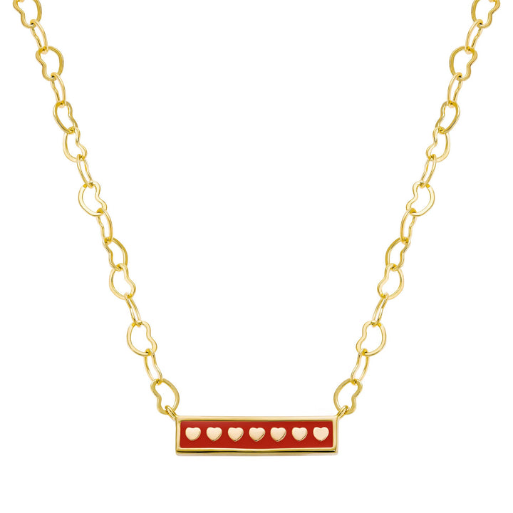 necklace enamel bar