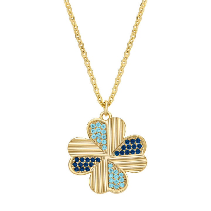 necklace heart petals clover