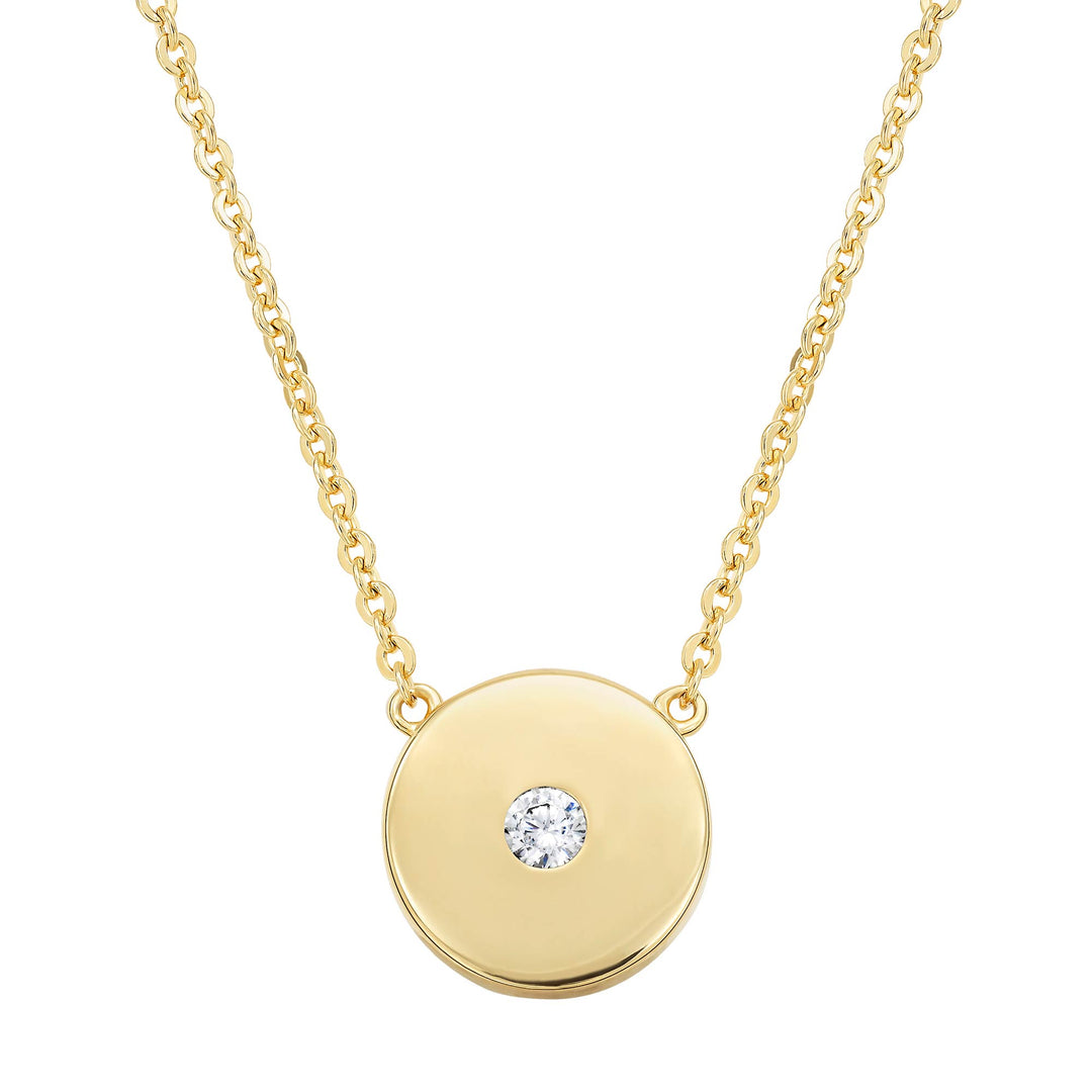 necklace modern cirlce