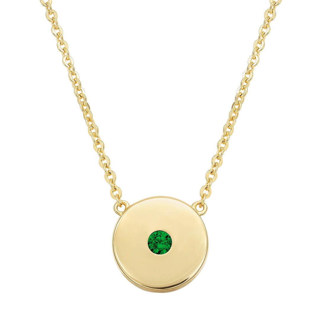 necklace modern cirlce