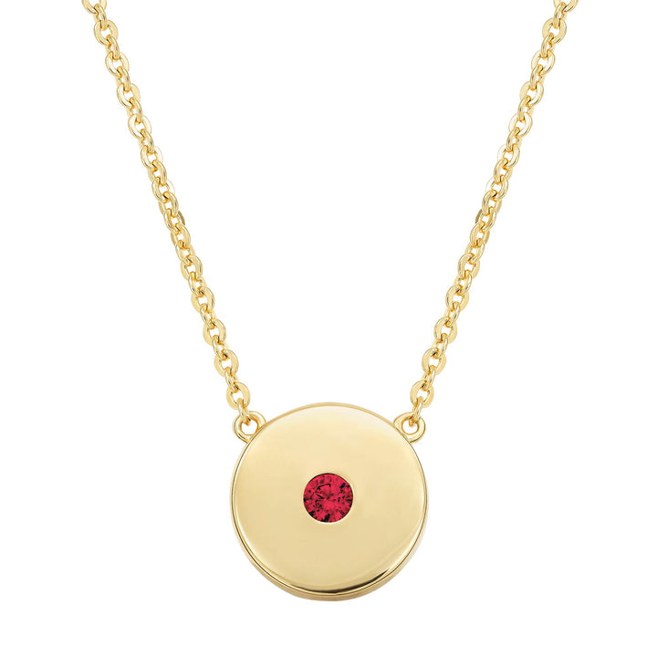 necklace modern cirlce