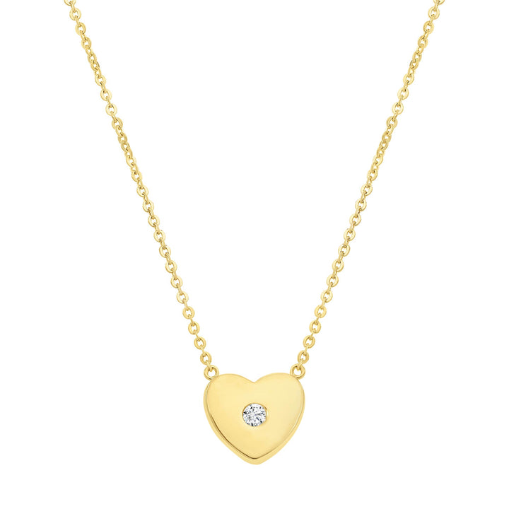 necklace modern heart