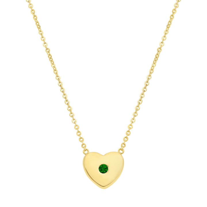 necklace modern heart