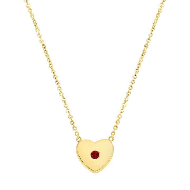 necklace modern heart
